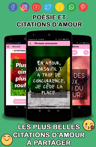 Aperçu de l'application