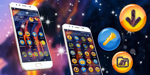 Android application Volcano Hill Launcher Theme screenshort