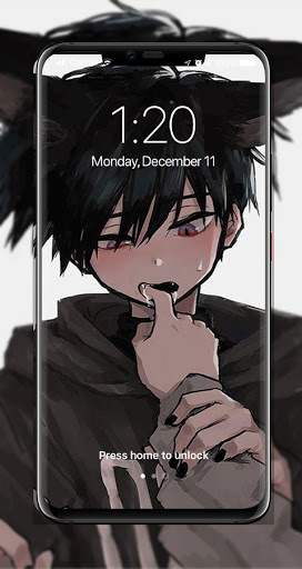Android application Anime Cat Boy Wallpaper screenshort