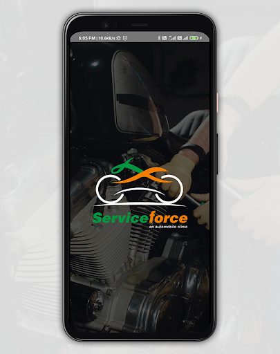 Android application Serviceforce screenshort
