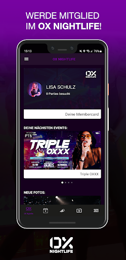 Android application OX Nightlife screenshort