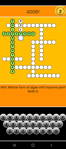Android application Botany Crossword For NEET and screenshort