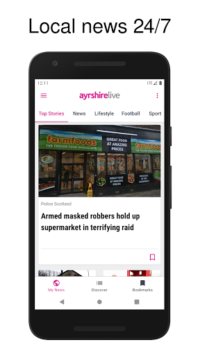 Android application Ayrshire Live screenshort