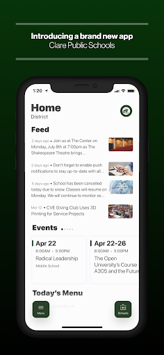 Android application Clare Pioneers screenshort