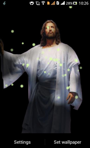 Android application Jesus Fireflie Live Wallpaper screenshort
