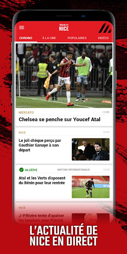 Android application Foot Nice screenshort
