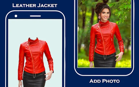 Women leather jacket suit edit