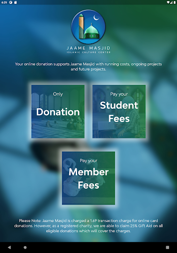 Jaamemasjid Donation