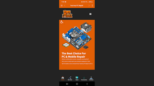 Android application Twomey PC Repair screenshort
