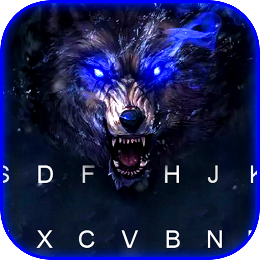 Mean Wild Wolf Keyboard Theme logo