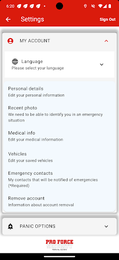 Pro-Force Security Screenshot