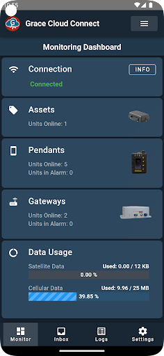 Android application Grace Cloud Connect screenshort