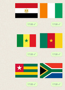 African Flag Stickers