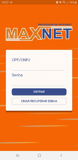 Android application Max Net Fibra screenshort