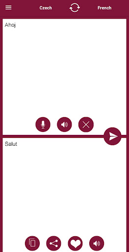 French - Czech Translator Screen 2