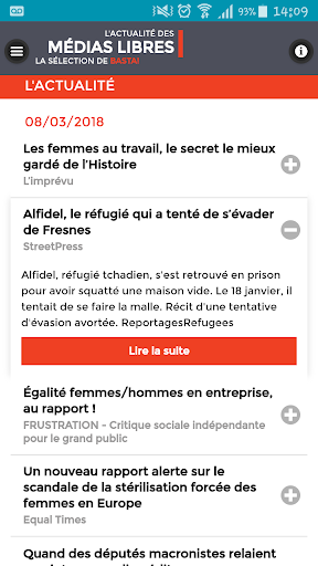 Médias libres : l'appli Screenshot 3 - AppWisp.com