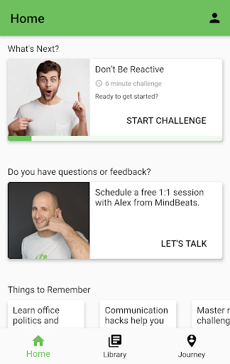 Android application MindBeats - Career Coach to Le screenshort