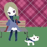 Girl and Dog icon