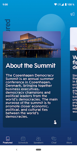 Android application Copenhagen Democracy Summit screenshort