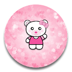 Cover Image of Download XP Theme Beauty Pink Bear  APK