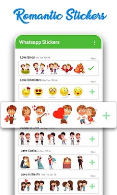 WAStickerApps: Romantic Love Stickers for whatsappのおすすめ画像1