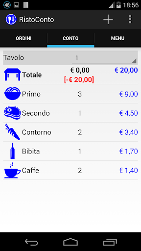RistoConto Screen 2