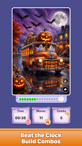 Halloween Jigcard-Puzzle Game screenshot