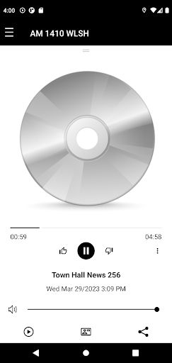 AM 1410 WLSH Screen 2