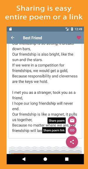 Poems love friendship and My Friend,
