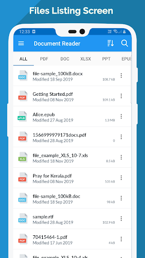 Android application All Document Reader & Viewer screenshort