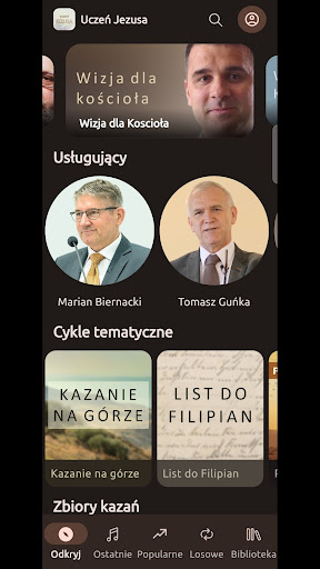 Android application Uczeń Jezusa screenshort