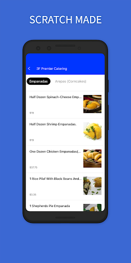 Android application 3F Premier Catering screenshort