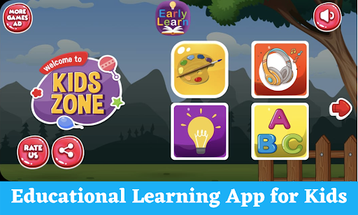 Android application Early Learning App For Kids screenshort