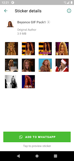 Beyonce Stickers Pack Screen 3