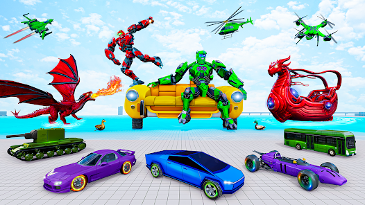 Dragon Robot Game: Flying Car  screenshots 12