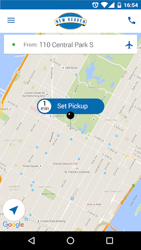 Android application New Heaven Car Service screenshort