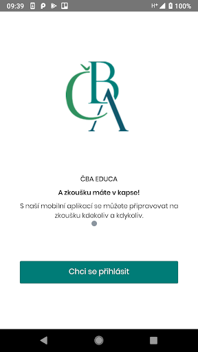 Android application ČBA EDUCA screenshort