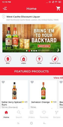 Android application West Cache Discount Liquor screenshort