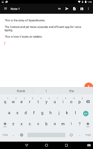 Speechnotes - Speech To Text - Productivity - apps
