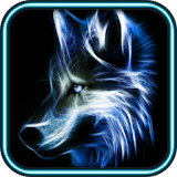 Neon Wolf Live Wallpaper icon