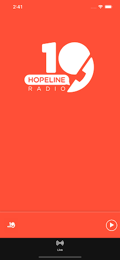 Android application Hopeline Radio screenshort