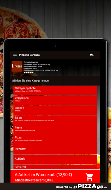 Screenshot 9 Pizzeria Lorenza Leipzig android