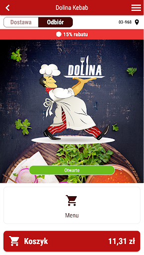 Android application Dolina Kebab screenshort