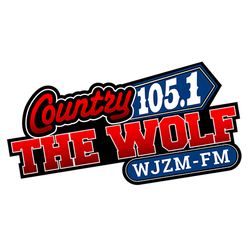 Country 105.1 The Wolf-WJZM logo