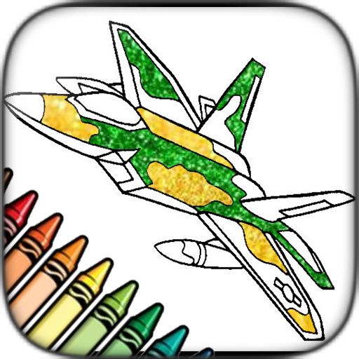 Plane Coloring Pages logo