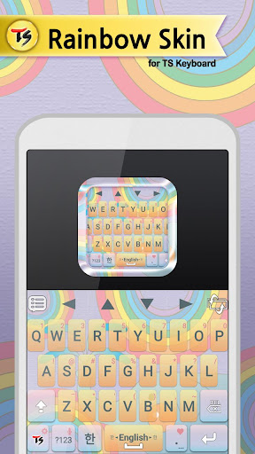 Android application Rainbow Skin for TS Keyboard screenshort