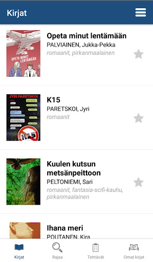 Android application PIKI lukudiplomi 7.–9./2.aste screenshort