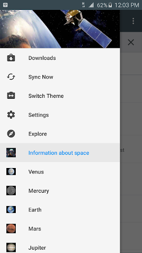Android application Educate Yourself screenshort