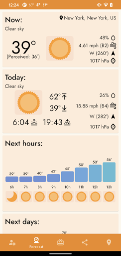 Android application WeatherApp screenshort