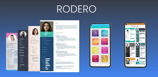 Android application Resume CV Maker Rodero screenshort